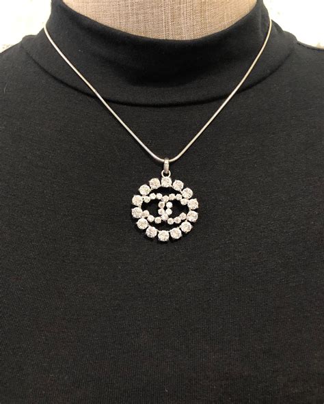 chanel chain etsy|authentic chanel necklaces.